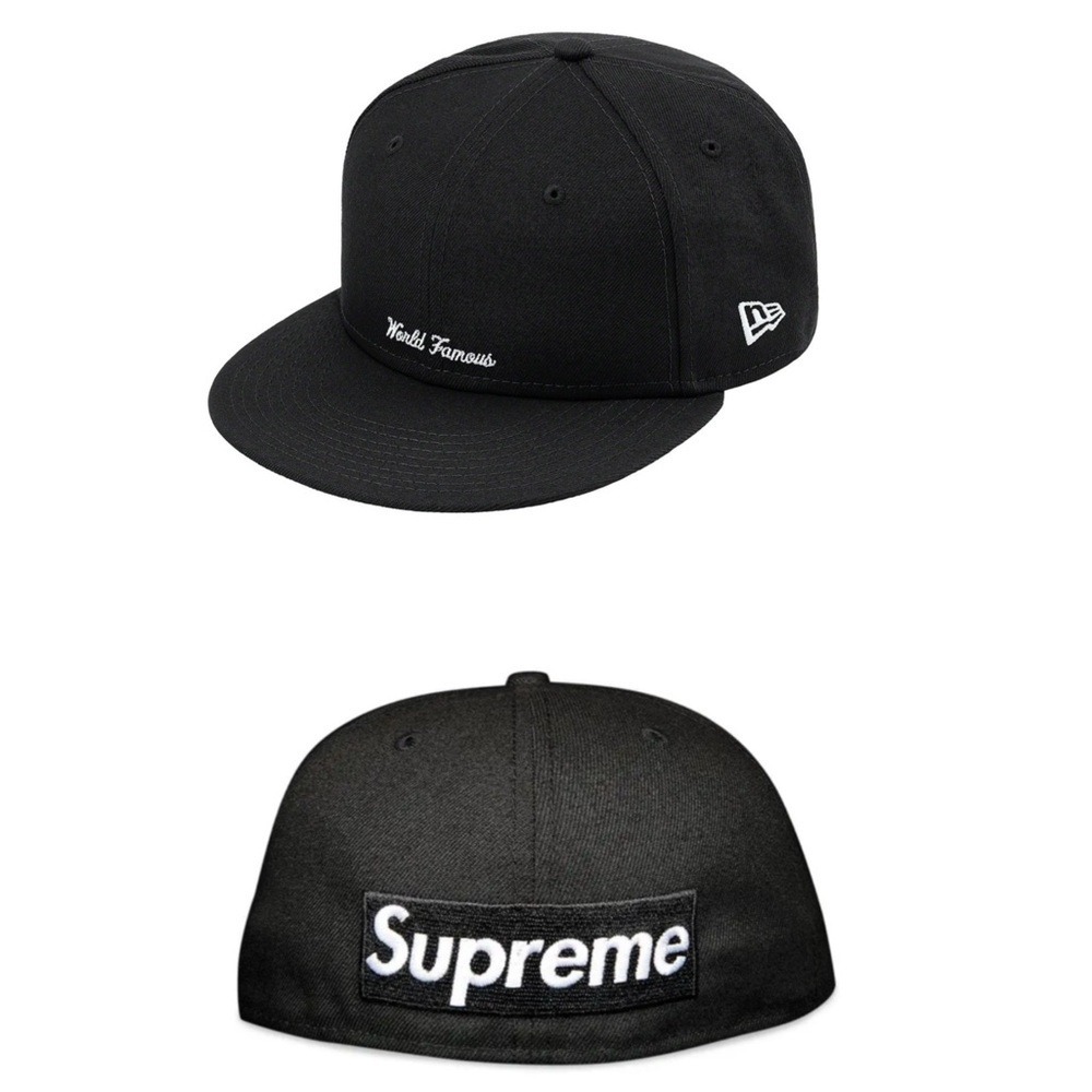 NWT Supreme x New Era Reverse Box Logo Hat